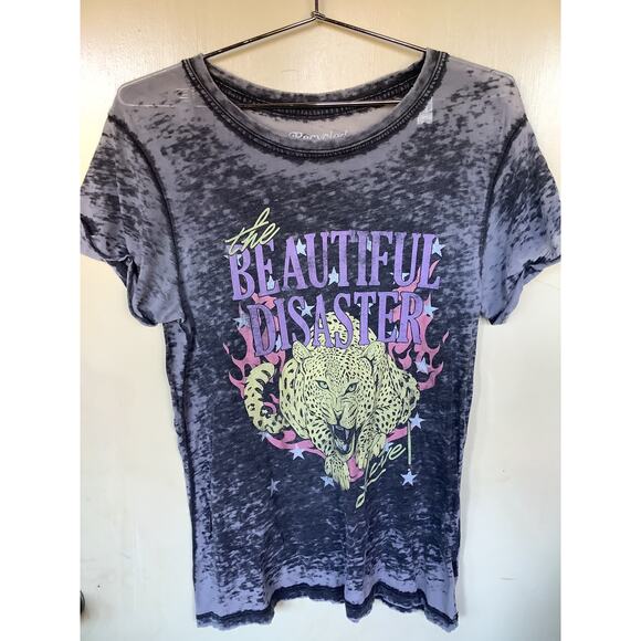 Recycled Karma Shirt Woman Size Small Beautiful Disaster - Picture 1 of 3